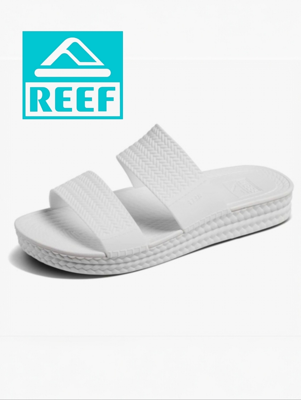 REEF 'Water Vista Slide' Sandal in White Size 7 Size 8 Size 9 NEW NWT